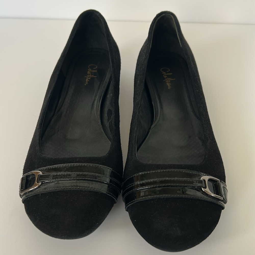 EUC - Cole Haan Nike Air Black Suede Flats 9.5B